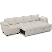 Misty-White-/-Chenille-4-Seat-L-Shaped-Pullout-Sectional-with-Reversible-Chaise