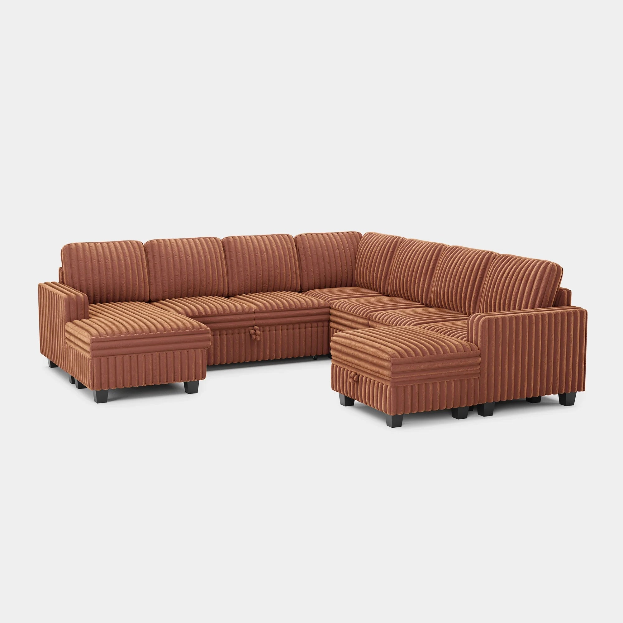 Caramel-Brown-/-Faux-Rabbit-Fur-Corduroy-A+B+C+D+E+G+H