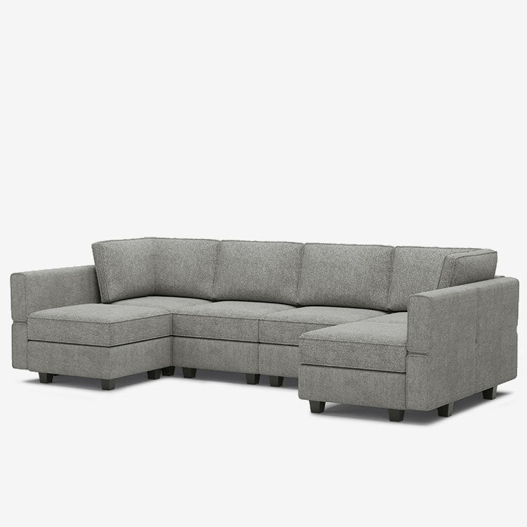 Belffin 6 Seats + 8 Sides  Modular Terry Sofa with Storage Seat