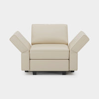 Soforia-Arm-Chair-Shoji-White-Faux-Leather-Adjustable-Backrest