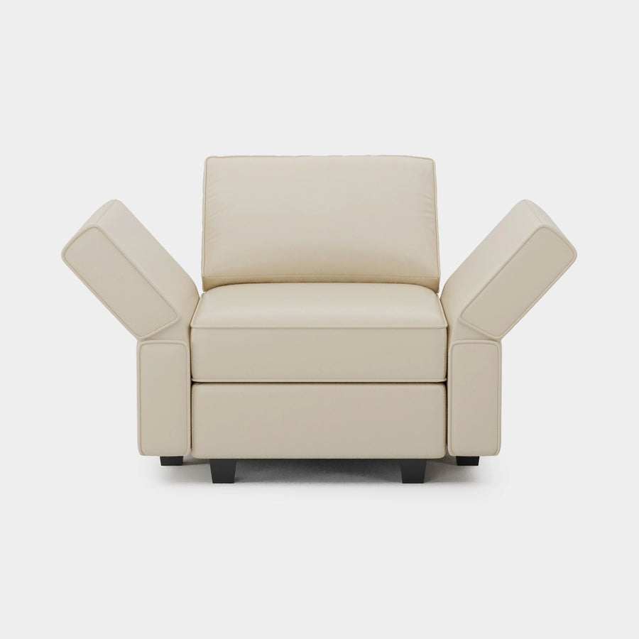 Soforia-Arm-Chair-Shoji-White-Faux-Leather-Adjustable-Backrest