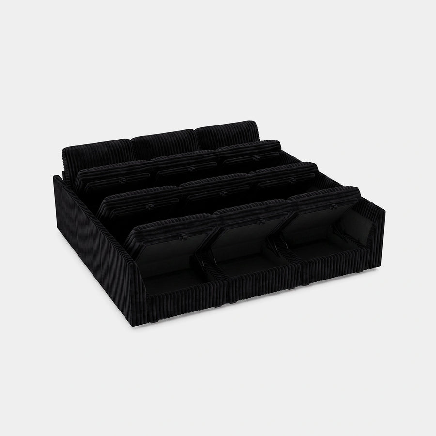 Onyx-Black-/-Corduroy-9-Seat-Pit-Sectional