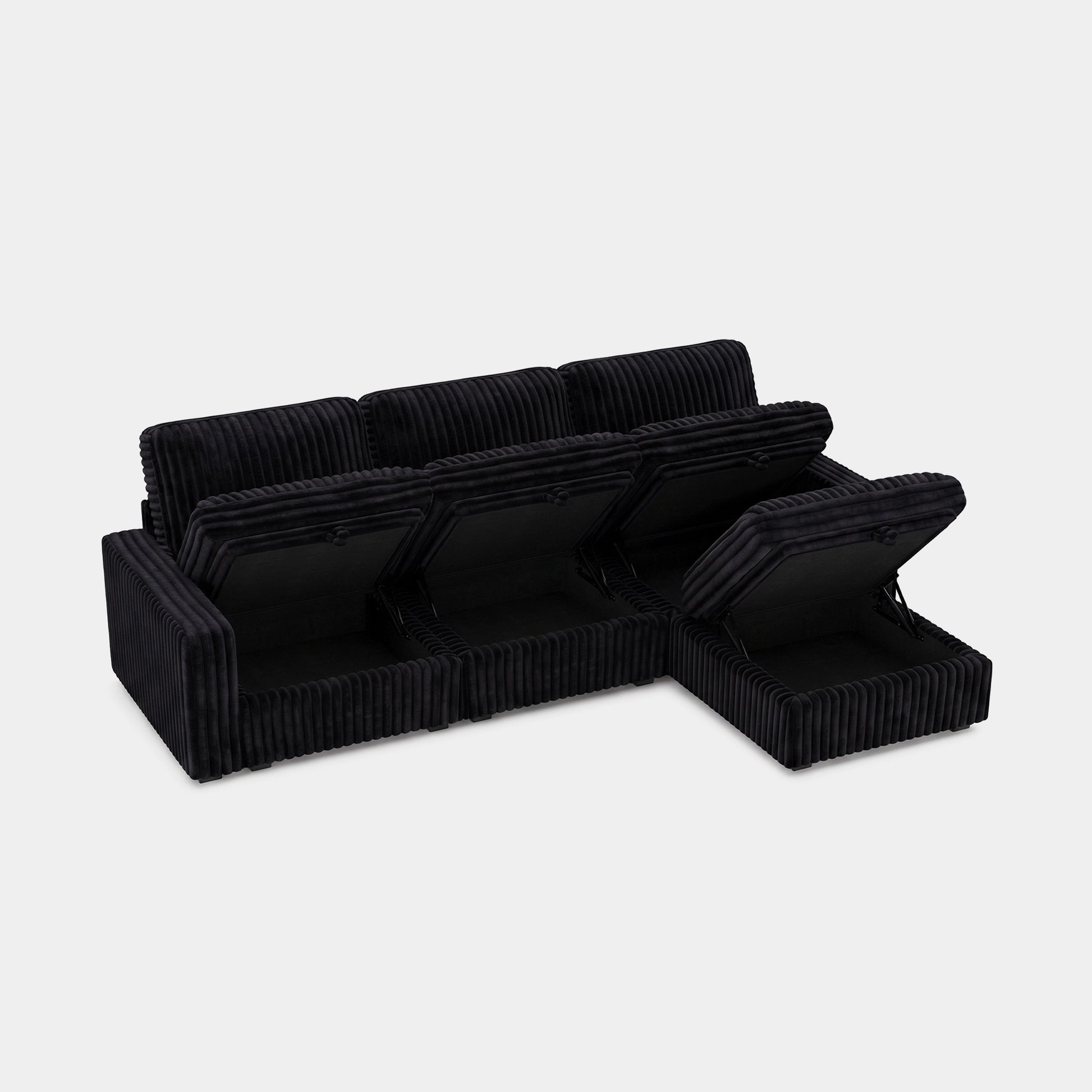 Obsidian-Black-/-Corduroy-4-Seat-L-Shaped-Sectional
