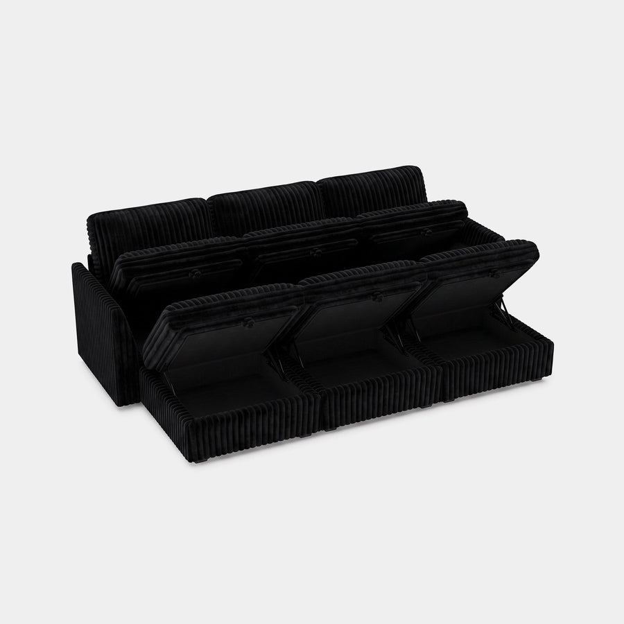 Onyx-Black-/-Corduroy-6-Seat-Open-Pit-Sectional