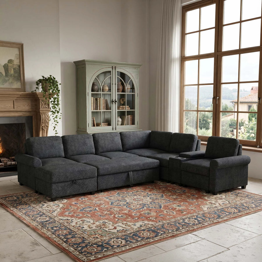 Merenia-Graphite-Grey-Modular-Pullout-Sectional-Sofa