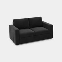 Ebony-Black-/-Velvet-Module-Pullout-Loveseat