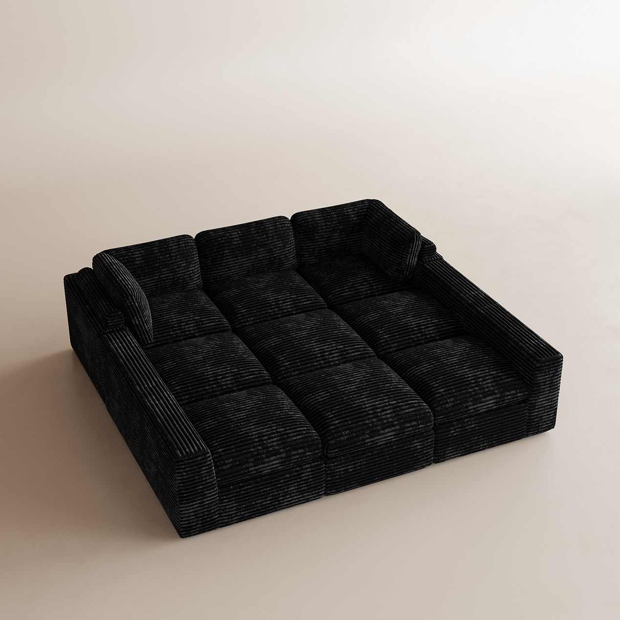 Corduroy-Piano-Black-9-Seats-Sleeper-Sectional