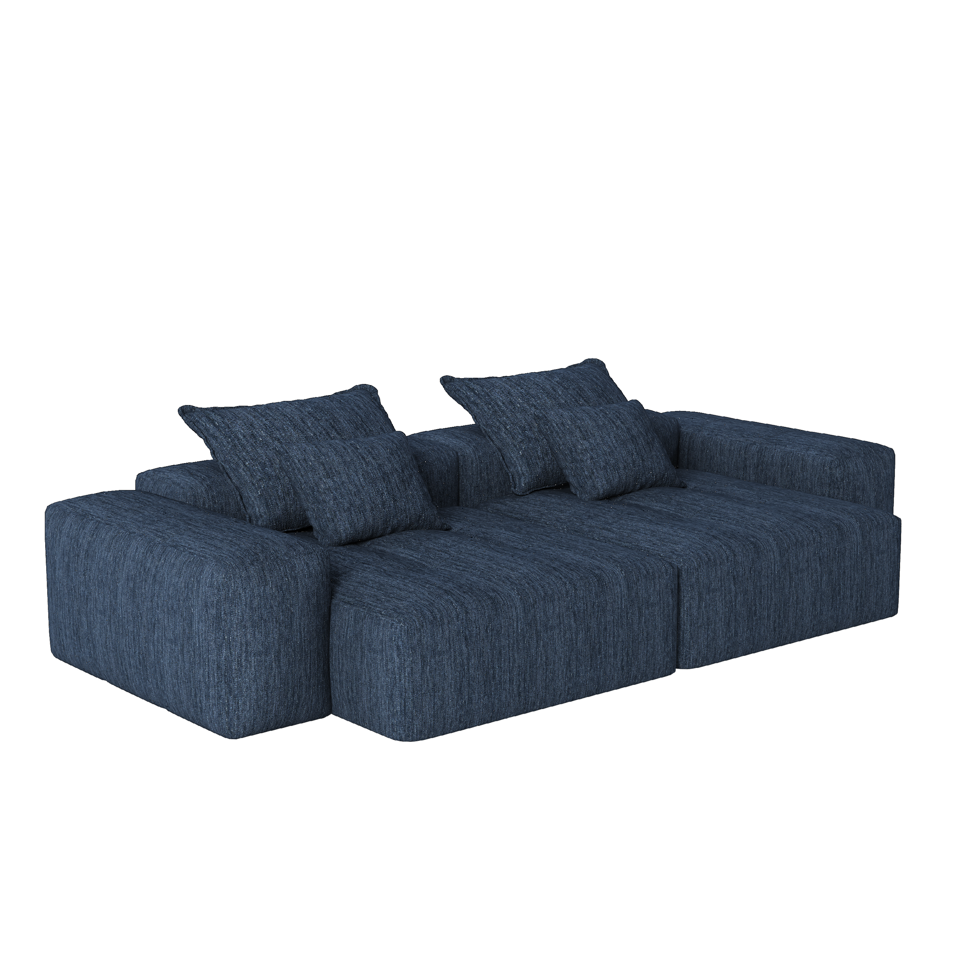 Chenille-Prussian-Blue-Loveseat