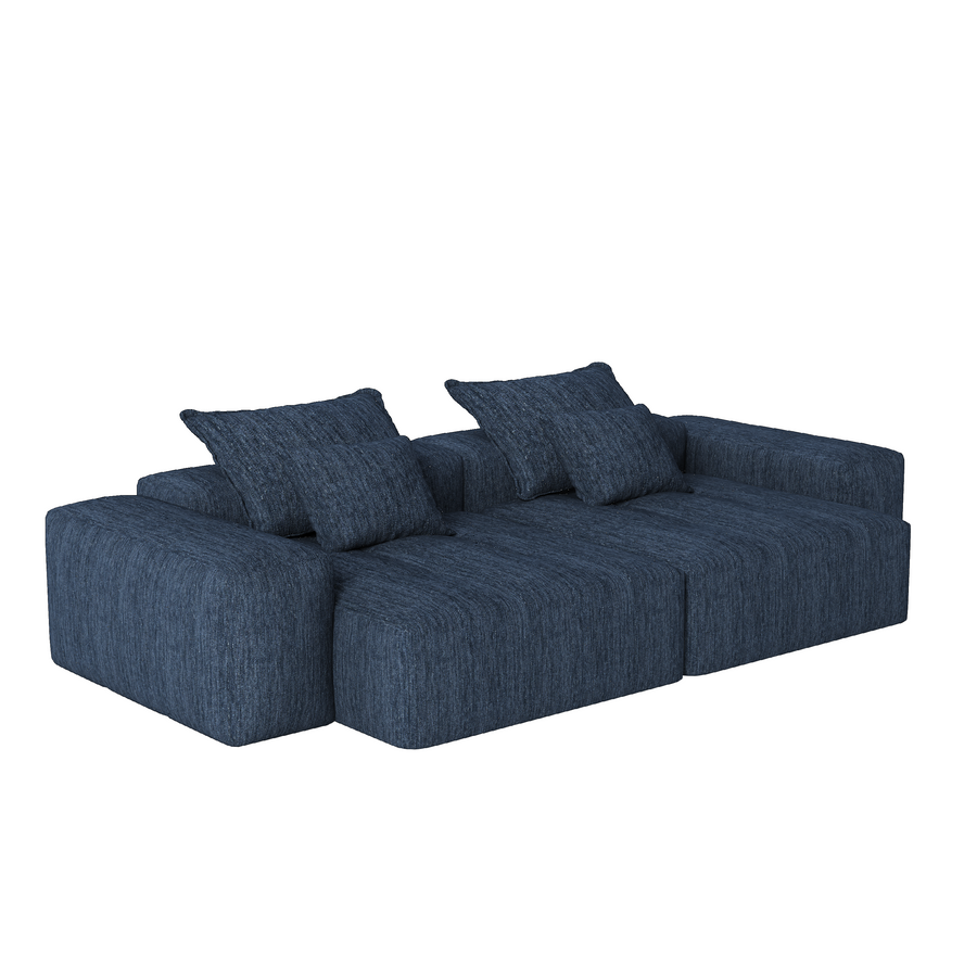 Prussian-Blue-/-Chenille-Loveseat