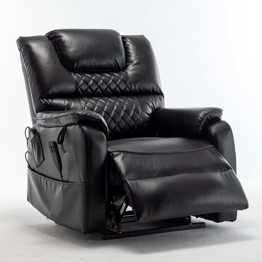 Sand-Black-/-Faux-Leather