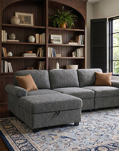 Belffin-grey-modular-sectional-couch-with-chaise