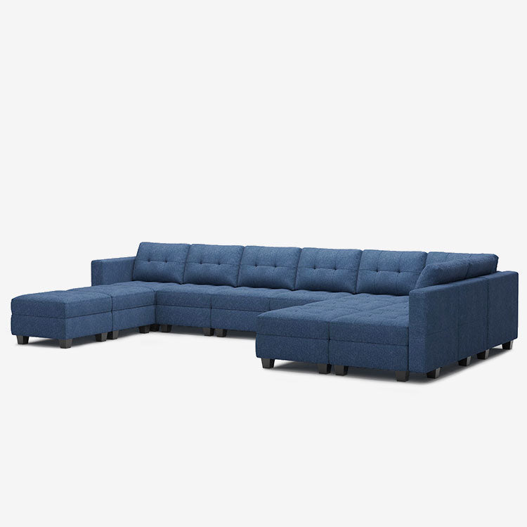 Belffin 12 Seats + 10 Sides Modular Weave Sofa with Storage Seat