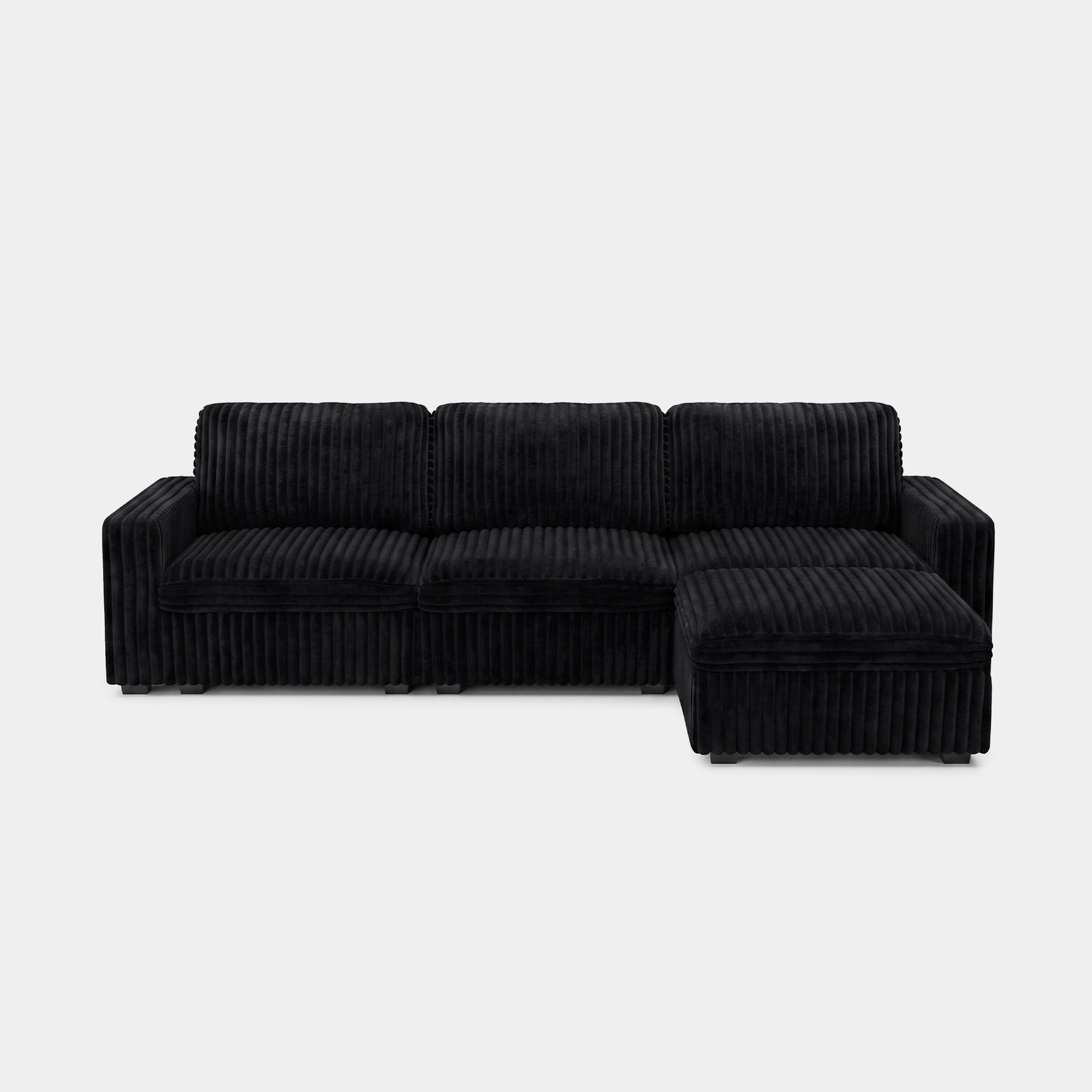 Obsidian-Black-/-Corduroy-4-Seat-L-Shaped-Sectional
