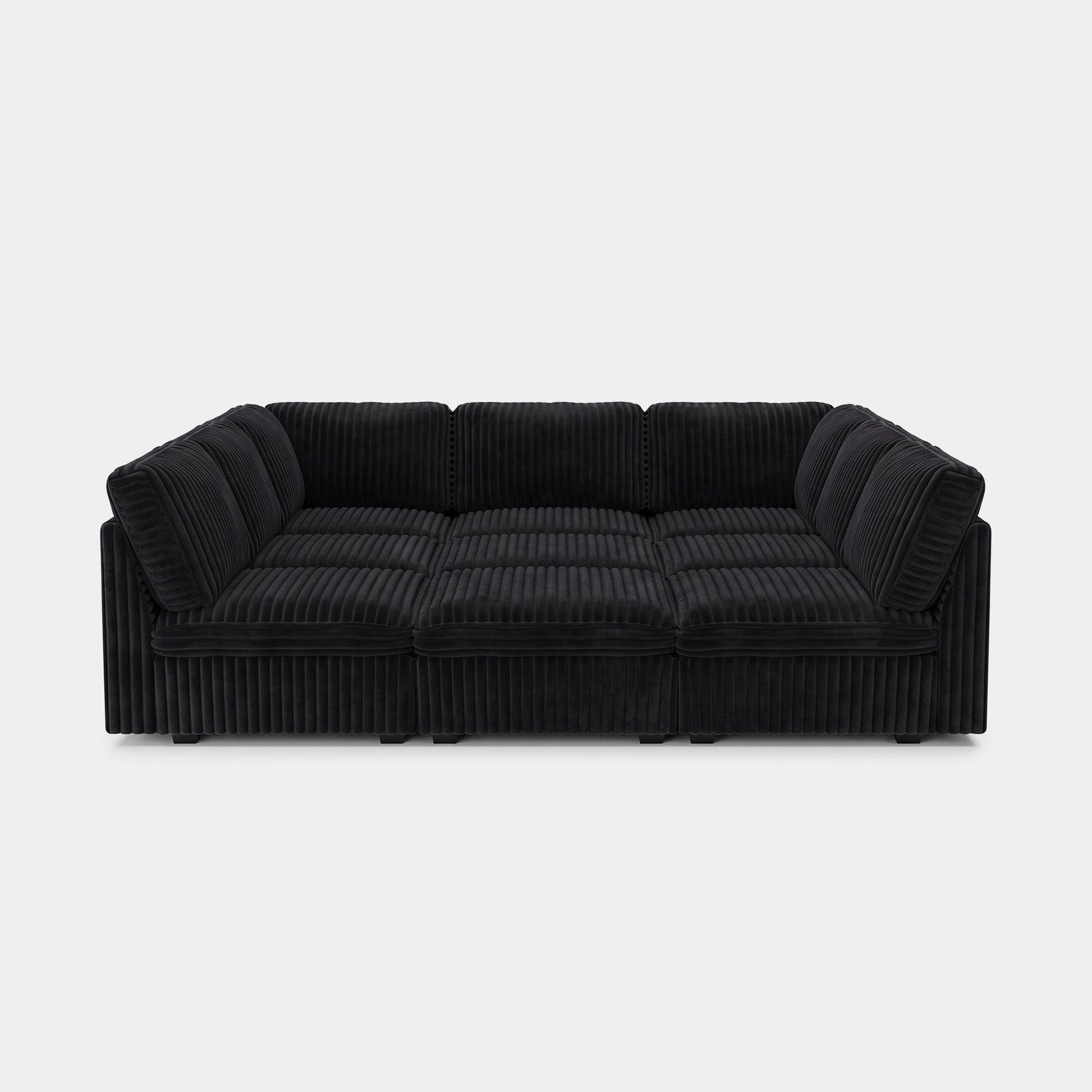 Obsidian-Black-/-Corduroy-9-Seat-Pit-Sectional