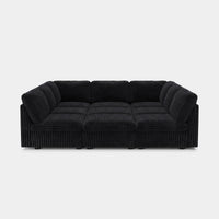 Onyx-Black-/-Corduroy-9-Seat-Pit-Sectional