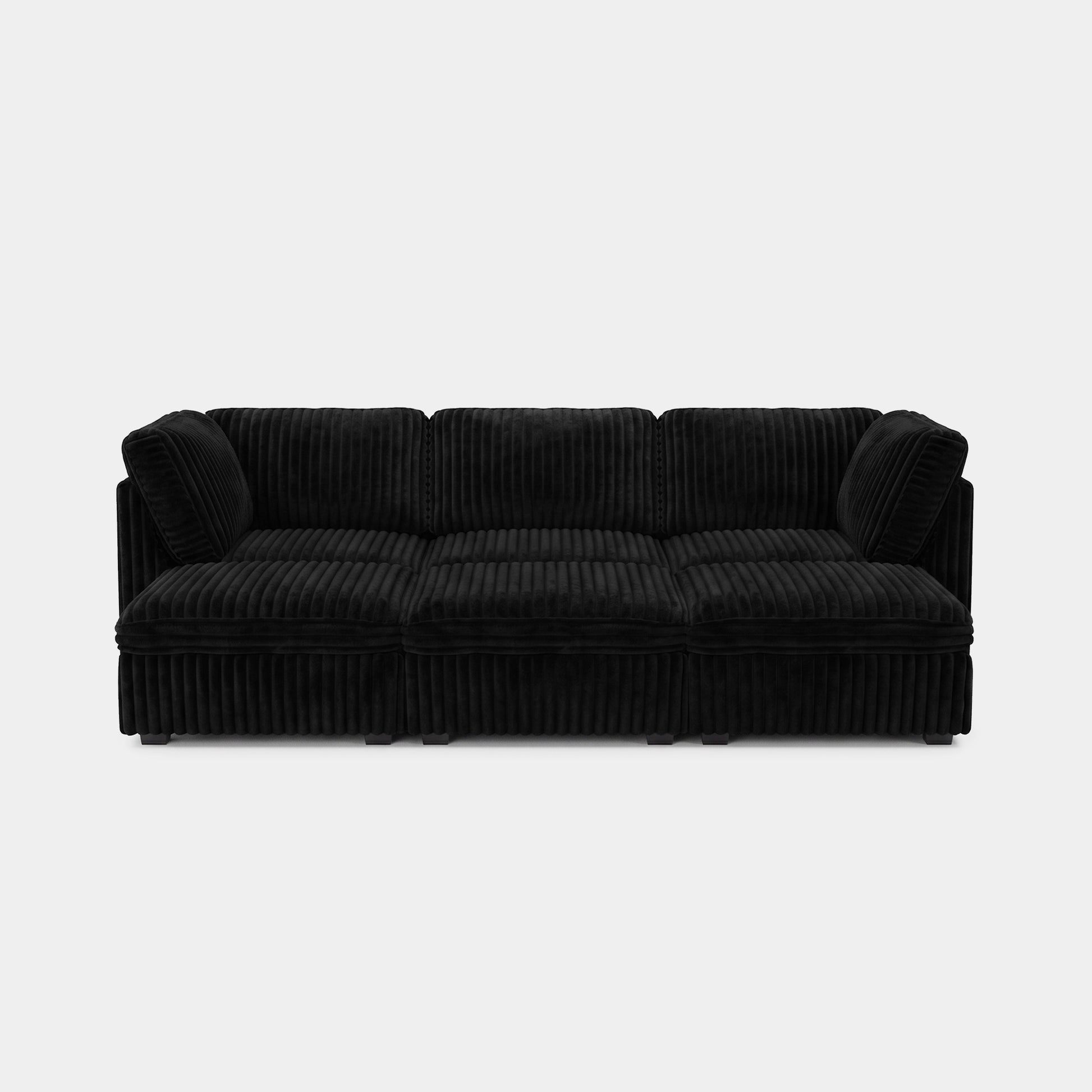 Obsidian-Black-/-Corduroy-6-Seat-Open-Pit-Sectional
