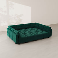 Castleton-Green-/-Velvet-12-Seat-Pit-Sectional