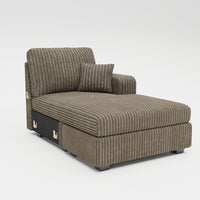 Mink-Brown-/-Corduroy-Module-Right-Arm-Chaise