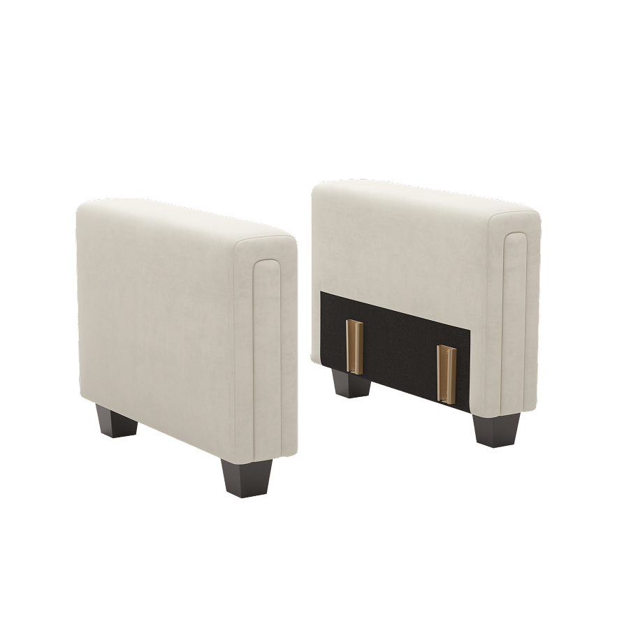 Cotton-Beige-/-Velvet-Module-Pair-of-Arms