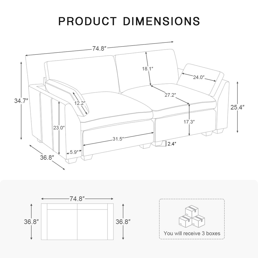 Loveseat-dimension