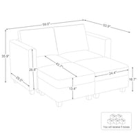 4-Seat-Pit-Sectional-dimension