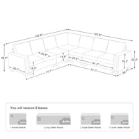 7-Seat-L-Shaped-Corner-Sectional-dimension