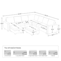 9-Seat-U-Shaped-Sectional-with-Return-dimension