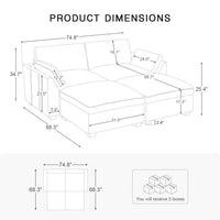 4-Seat-Pit-Sectional-dimension