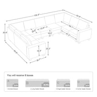 9-Seat-U-Shaped-Sectional-dimension