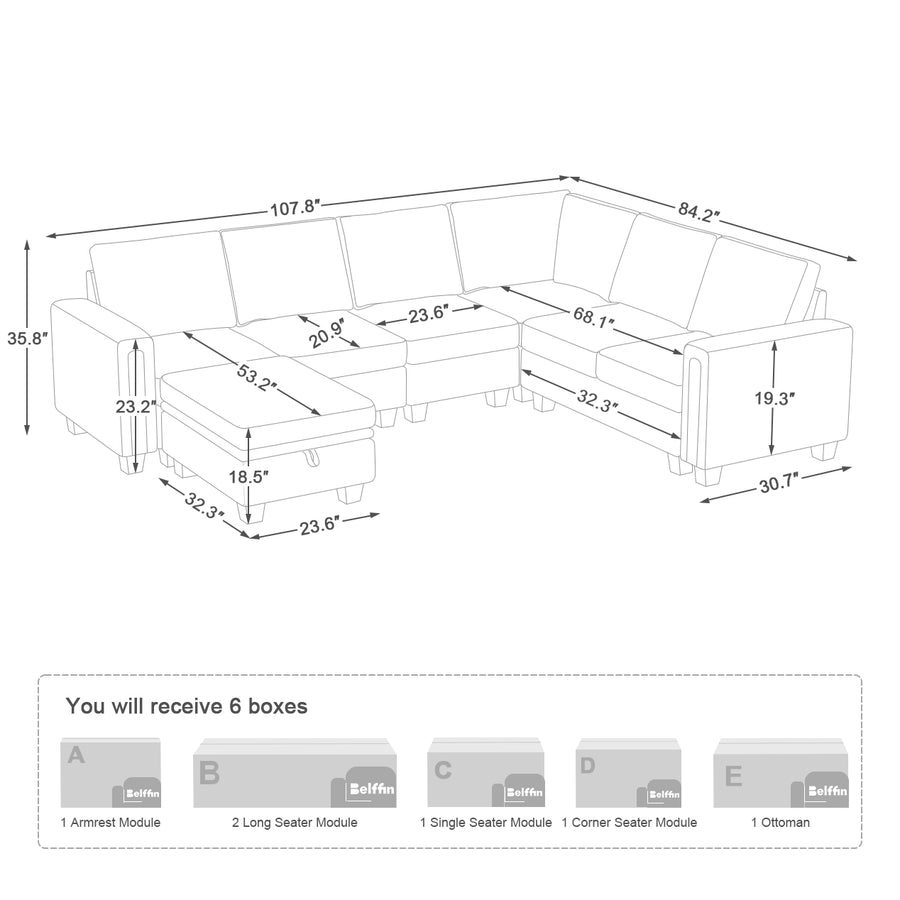 7-Seat-U-Shaped-Sectional-dimension