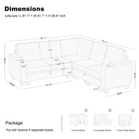 5-Seat-L-Shaped-Corner-Sectional-dimension