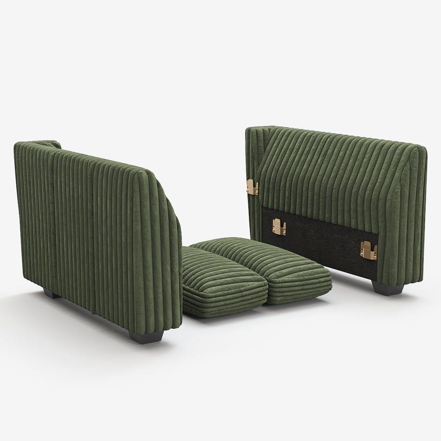Olivewood-Green-/-Corduroy-Module-Pair-of-Arms