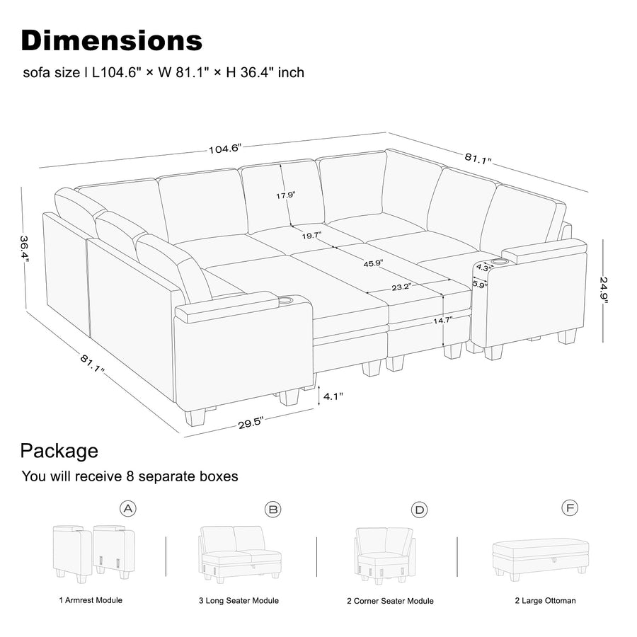 10-Seat-Pit-Sectional-dimension