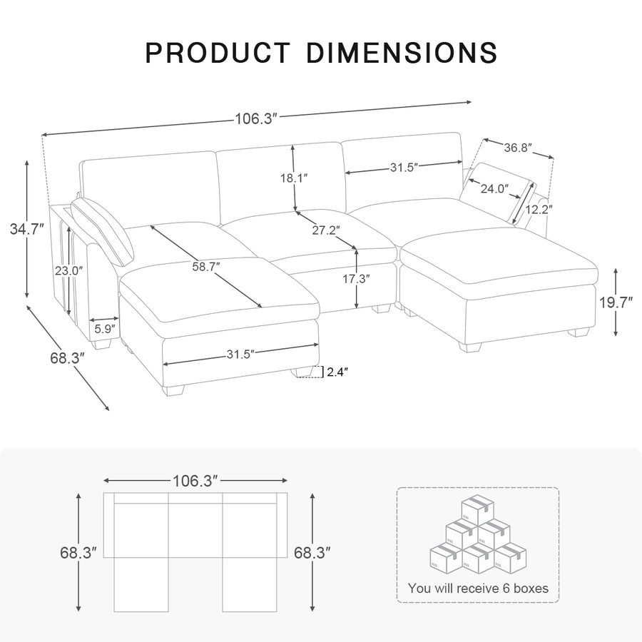 5-Seat-U-Shaped-Open-Sectional-dimension
