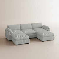Cloud-Gray-/-Corduroy-5-Seat-U-Shaped-Open-Sectional