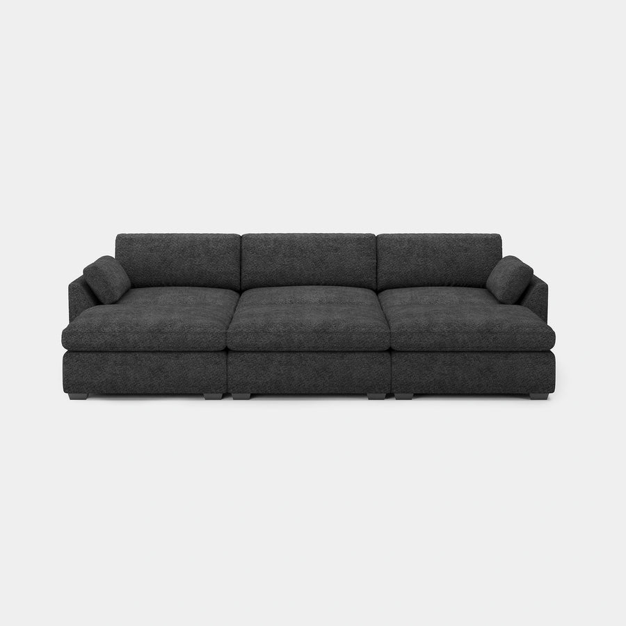 Graphite-Grey-/-Chenille-6-Seat-Open-Pit-Sectional