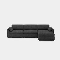Graphite-Grey-/-Chenille-4-Seat-L-Shaped-Sectional