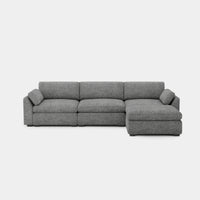 Silver-Grey-/-Chenille-4-Seat-L-Shaped-Sectional