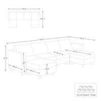 6-Seat-U-Shaped-Open-Sectional-dimension