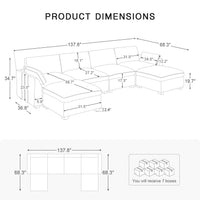 6-Seat-U-Shaped-Open-Sectional-dimension