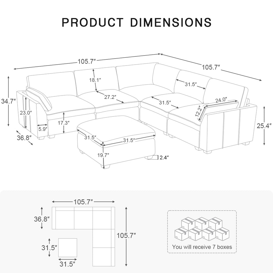 6-Seat-U-Shaped-Sectional-with-Return-dimension