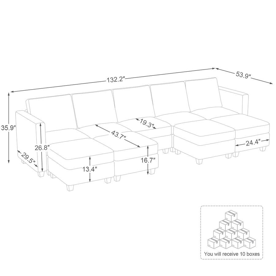 9-Seat-U-Shaped-Open-Sectional-dimension