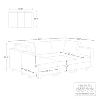 6-Seat-Pit-Sectional-dimension