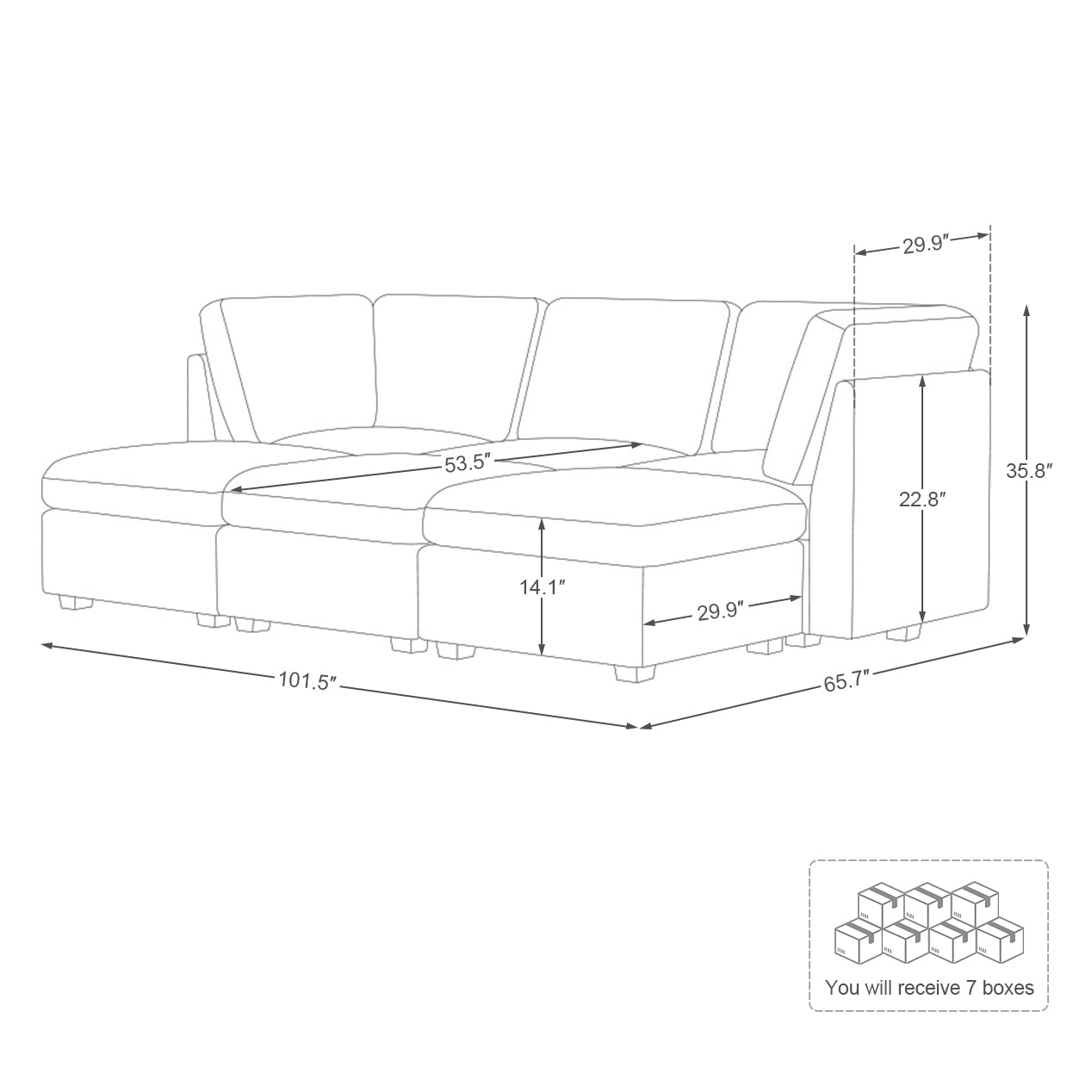 Thara Upgraded Oversized Sofa