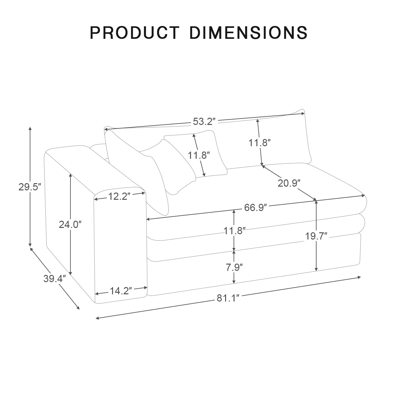 A-Left-Double-Seat-dimension