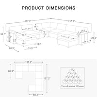8-Seat-U-Shaped-Sectional-with-Return-dimension