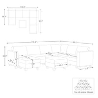 8-Seat-U-Shaped-Sectional-dimension