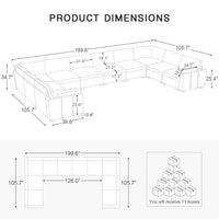 10-Seat-U-Shaped-Sectional-dimension