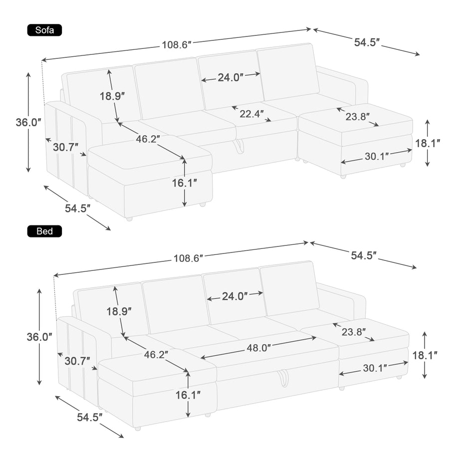 6-Seat-U-Shaped-Pullout-Sectional-dimension