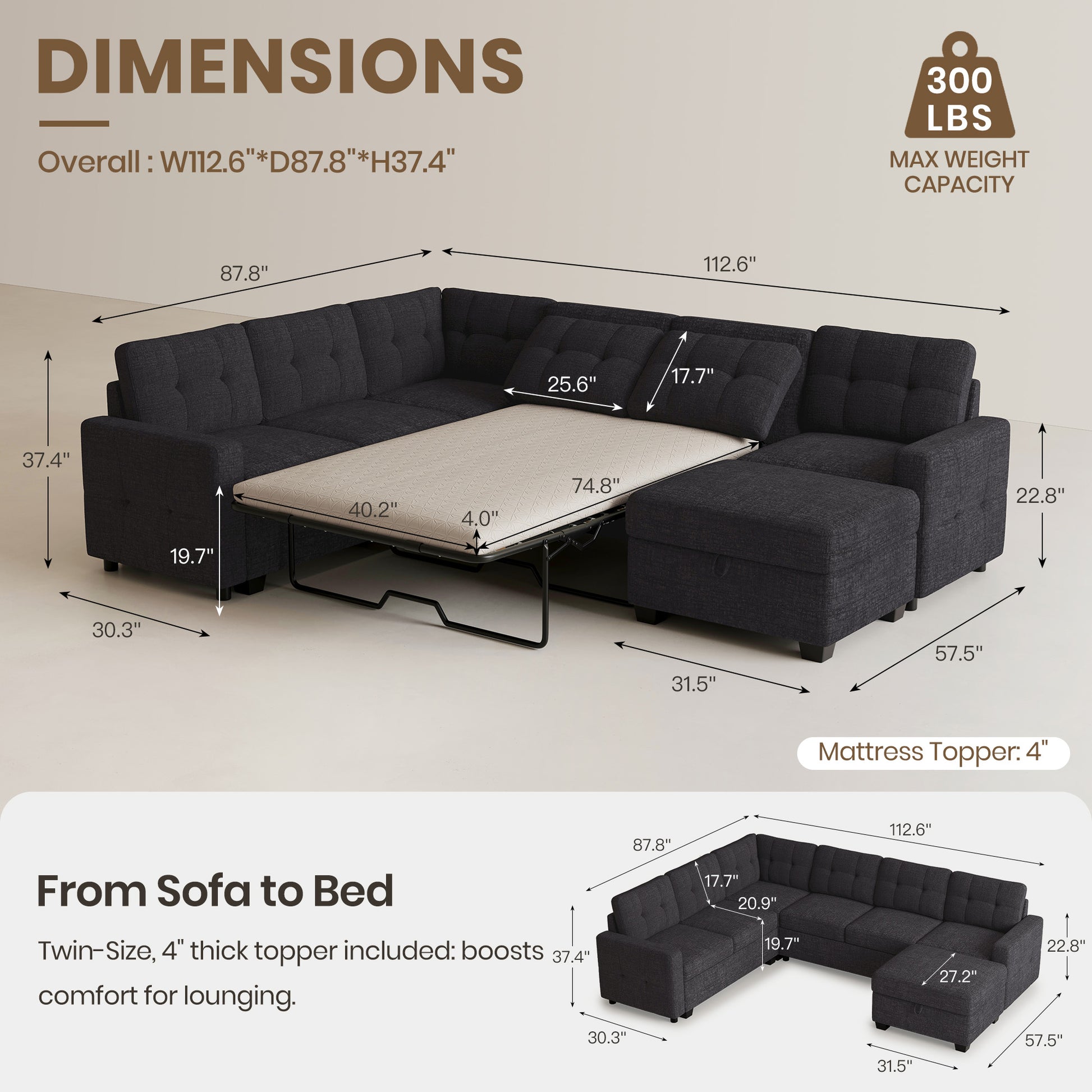 Graphite-Grey-/-Chenille-6-Seats-Sectional-with-Ottoman-dimension